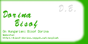 dorina bisof business card